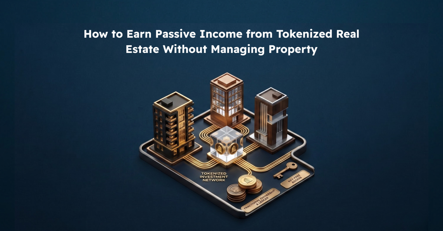 Passive income from tokenized real estate explained for busy professionals using a digital platform
