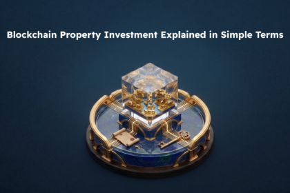 Blockchain property investment explained in simple terms using a digital real estate platform