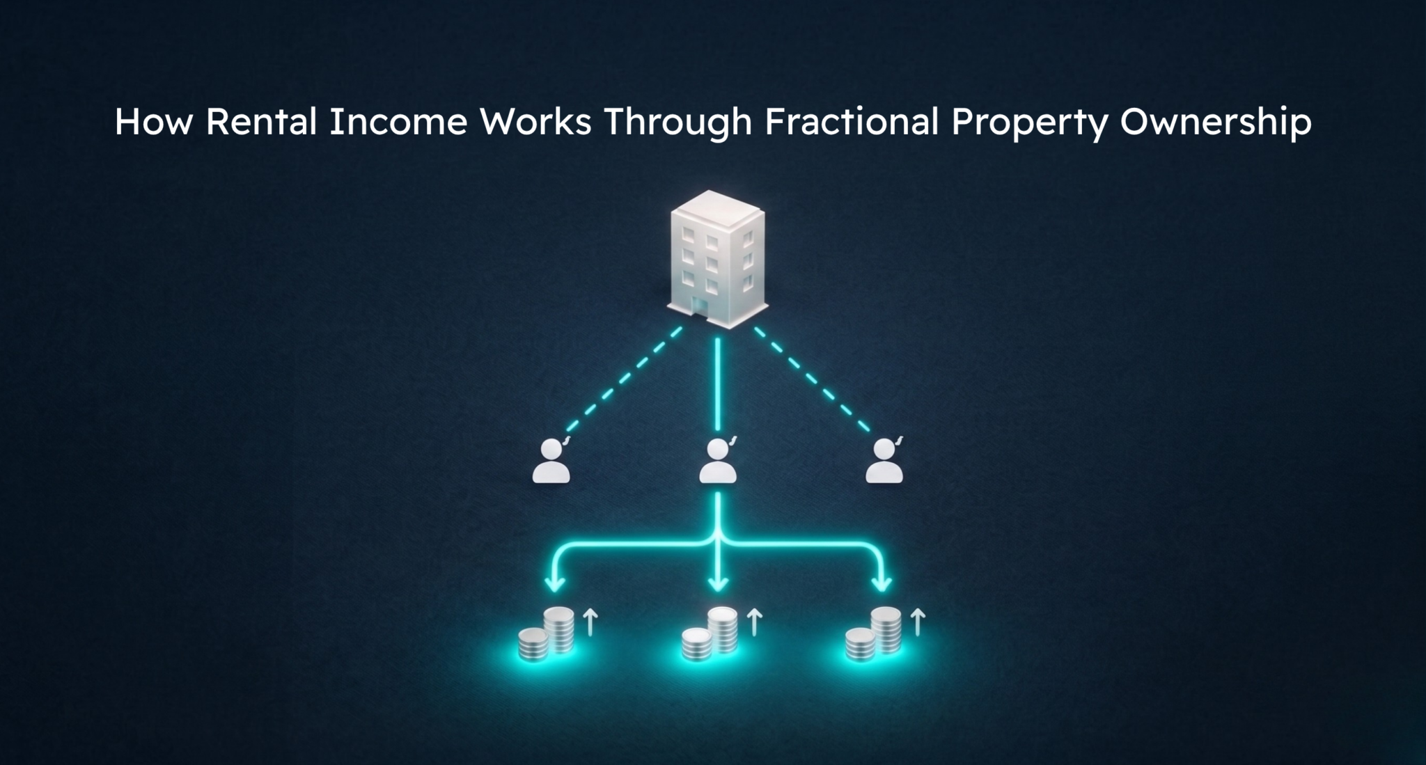 Investor reviewing rental income from shared real estate ownership