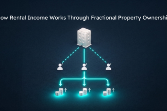 Investor reviewing rental income from shared real estate ownership