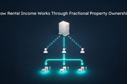 Investor reviewing rental income from shared real estate ownership