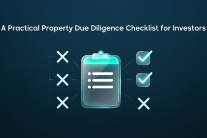 Investor reviewing a property due diligence checklist before making a real estate investment