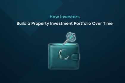 Wallet with house key symbolizing access to a property investment portfolio