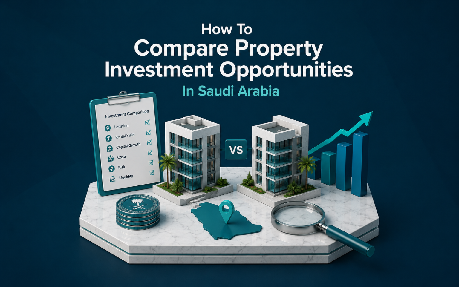 How to invest in property in Saudi Arabia with real estate investment illustration